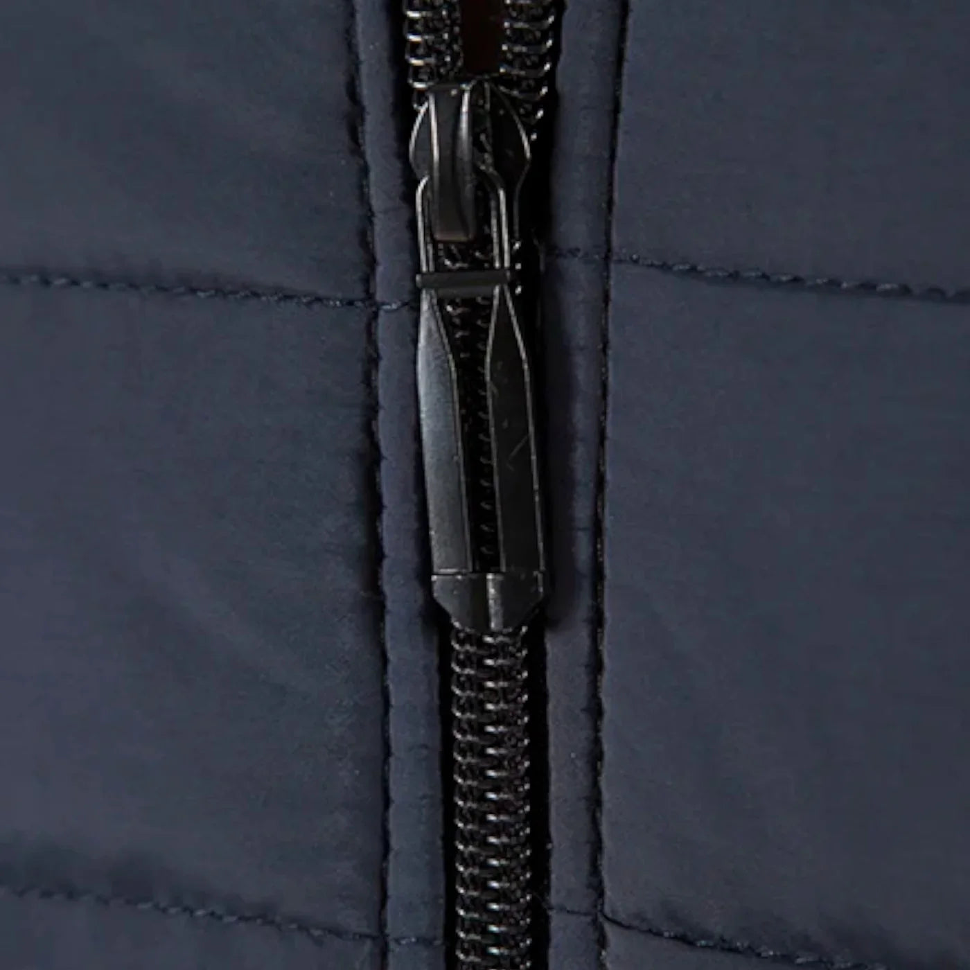 Veste bimatière pour homme à col montant