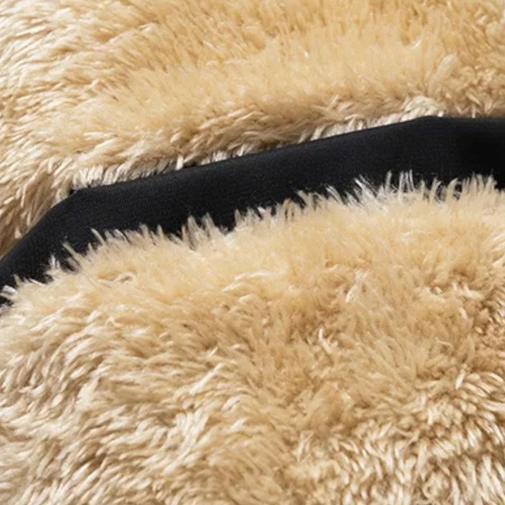 Gilet d’hiver en laine d’agneau pour homme