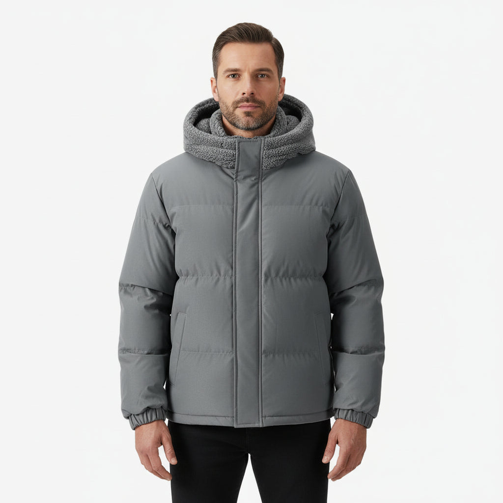 Veste d'hiver à capuche pour homme