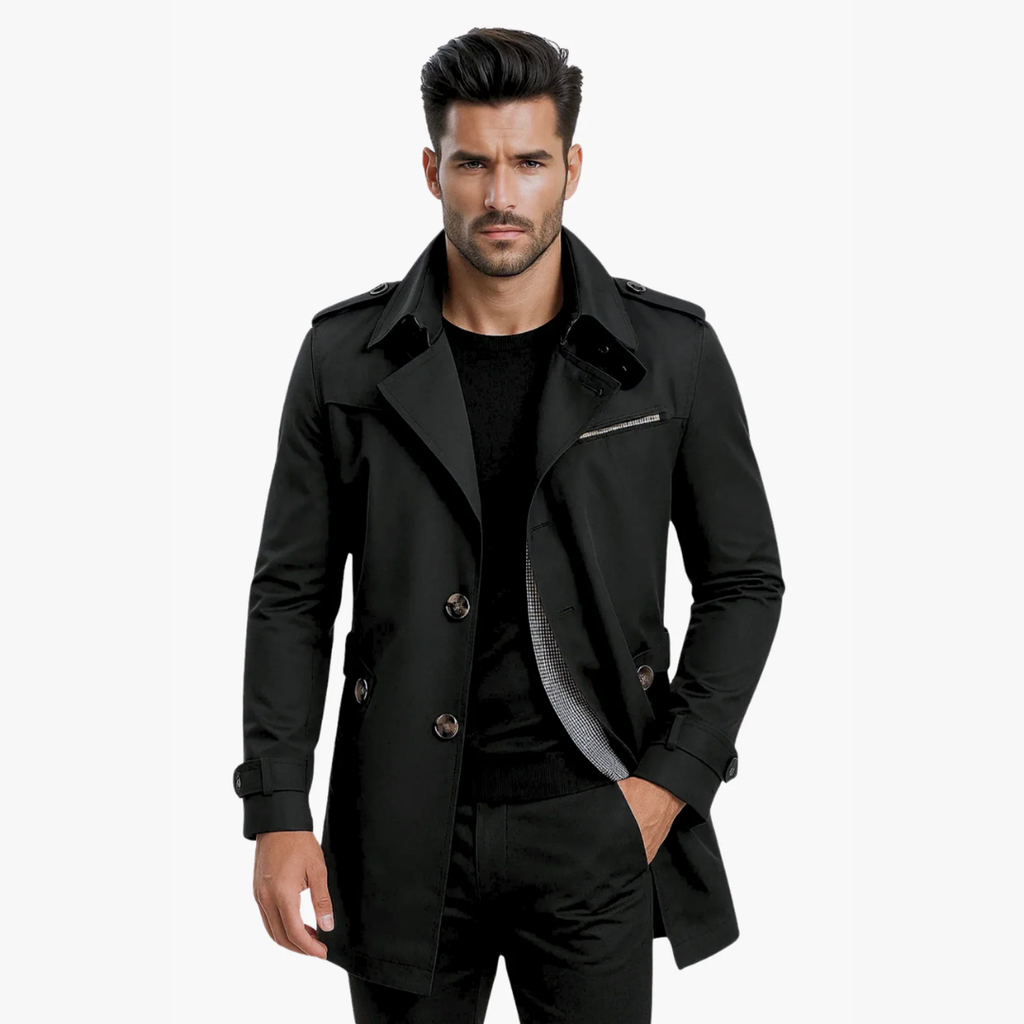 Trench homme classique et raffiné